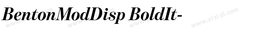 BentonModDisp BoldIt字体转换 BentonModDisp BoldIt字体转换
